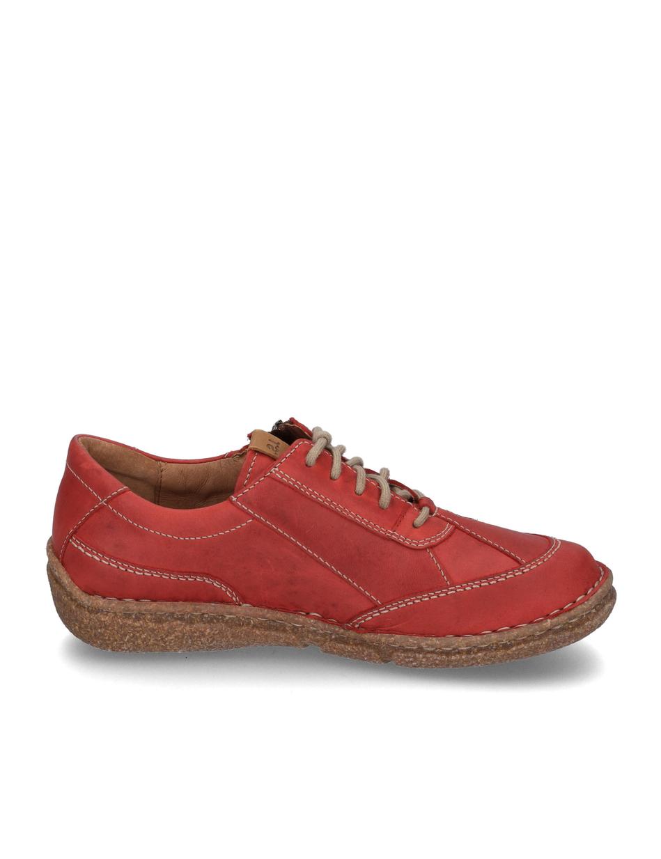 Halbschuh Neele 54, rot-kombi