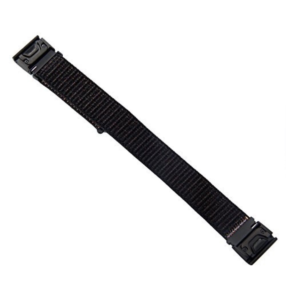 Garmin Fenix 7X / 7X Pro Nylon Klettverschluss Ersatz Armband - Schwarz