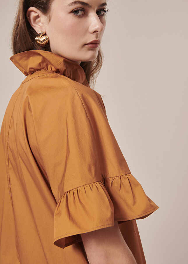 Robe Ripolinemarron en popeline