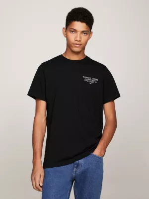 Camiseta Essencial Slim Fit com Estampa de Logo