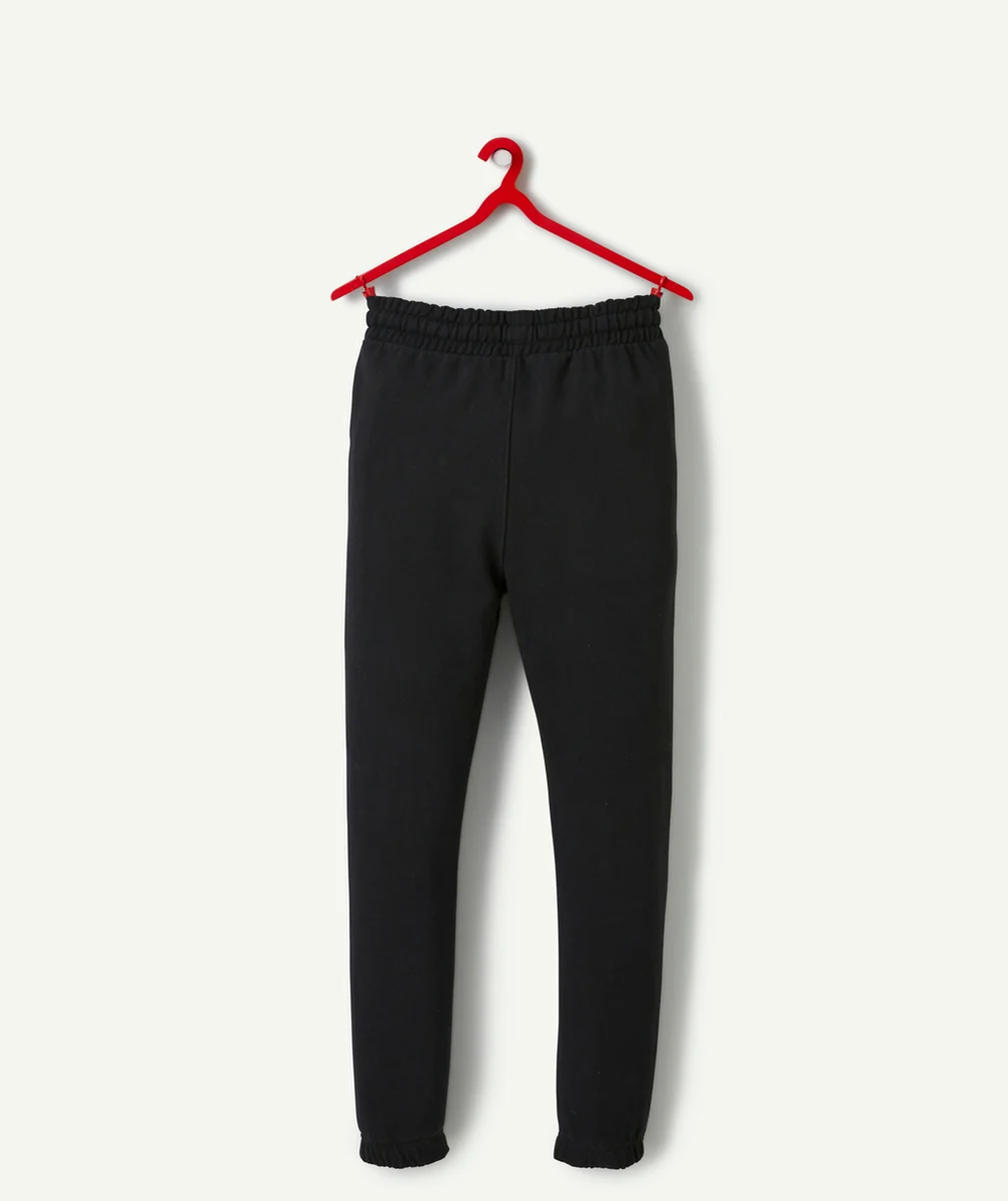 JOGGING GARÇON EN COTON BIOLOGIQUE NOIR