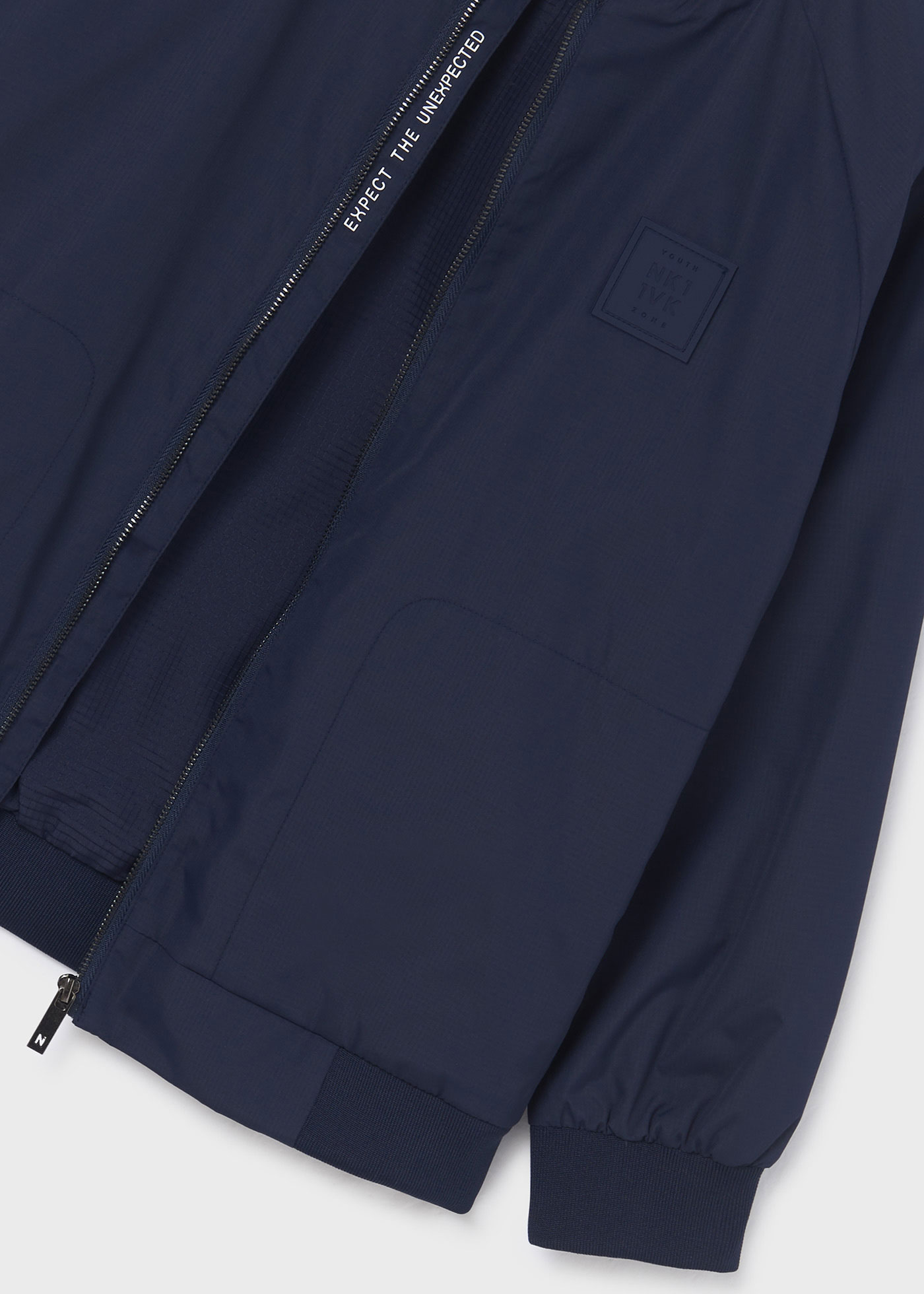 Jaqueta corta-vento infantil estilo bomber