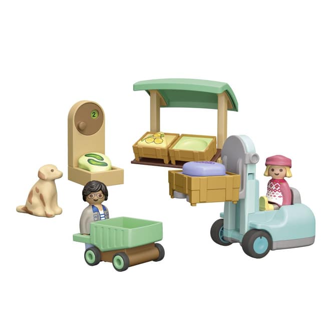 Playmobil® 71137 - Bio-Marktstand & Gabelstapler - Playmobil® 1-2-3