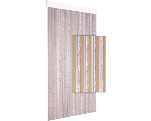 Deurgordijn Atlas wit 90x210 cm