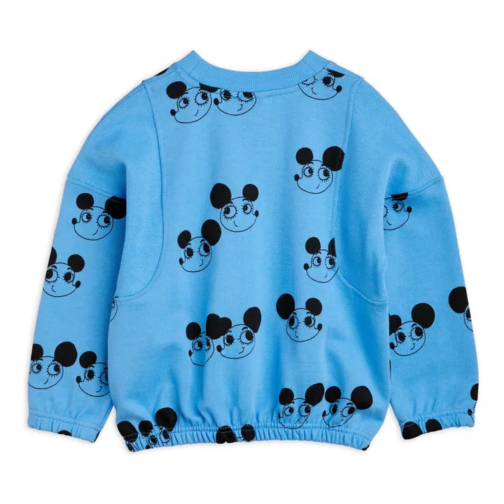 Mini Rodini Sweat Coton Bio Ritzrats | Bleu