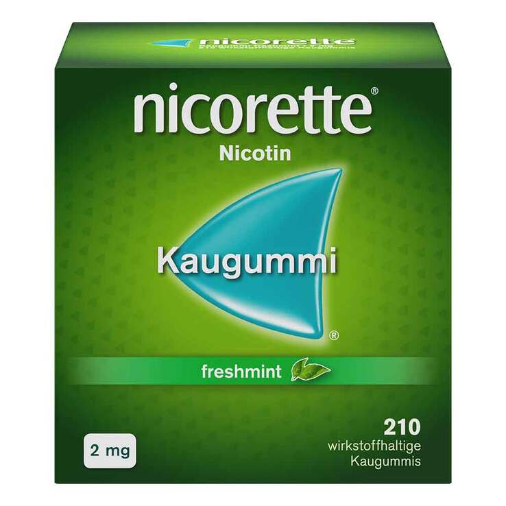 nicorette Kaugummi freshmint, 2 mg Nikotin, 210 St
