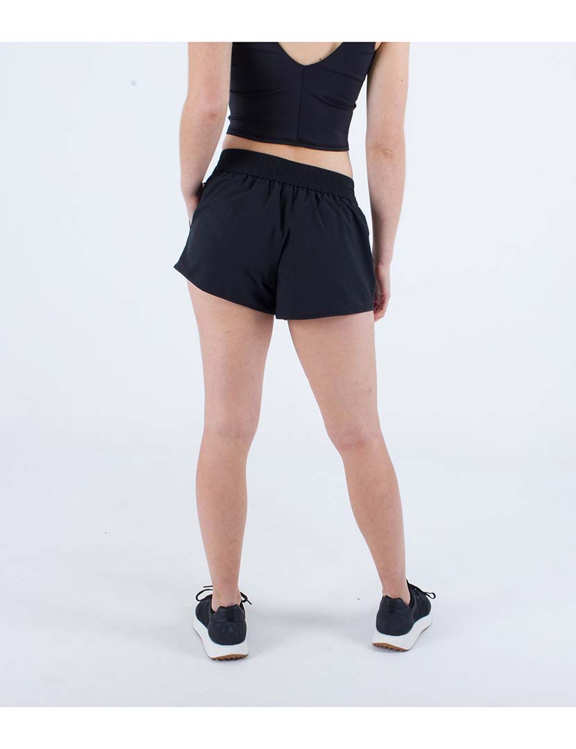 Ladies Short Training Shorts Black