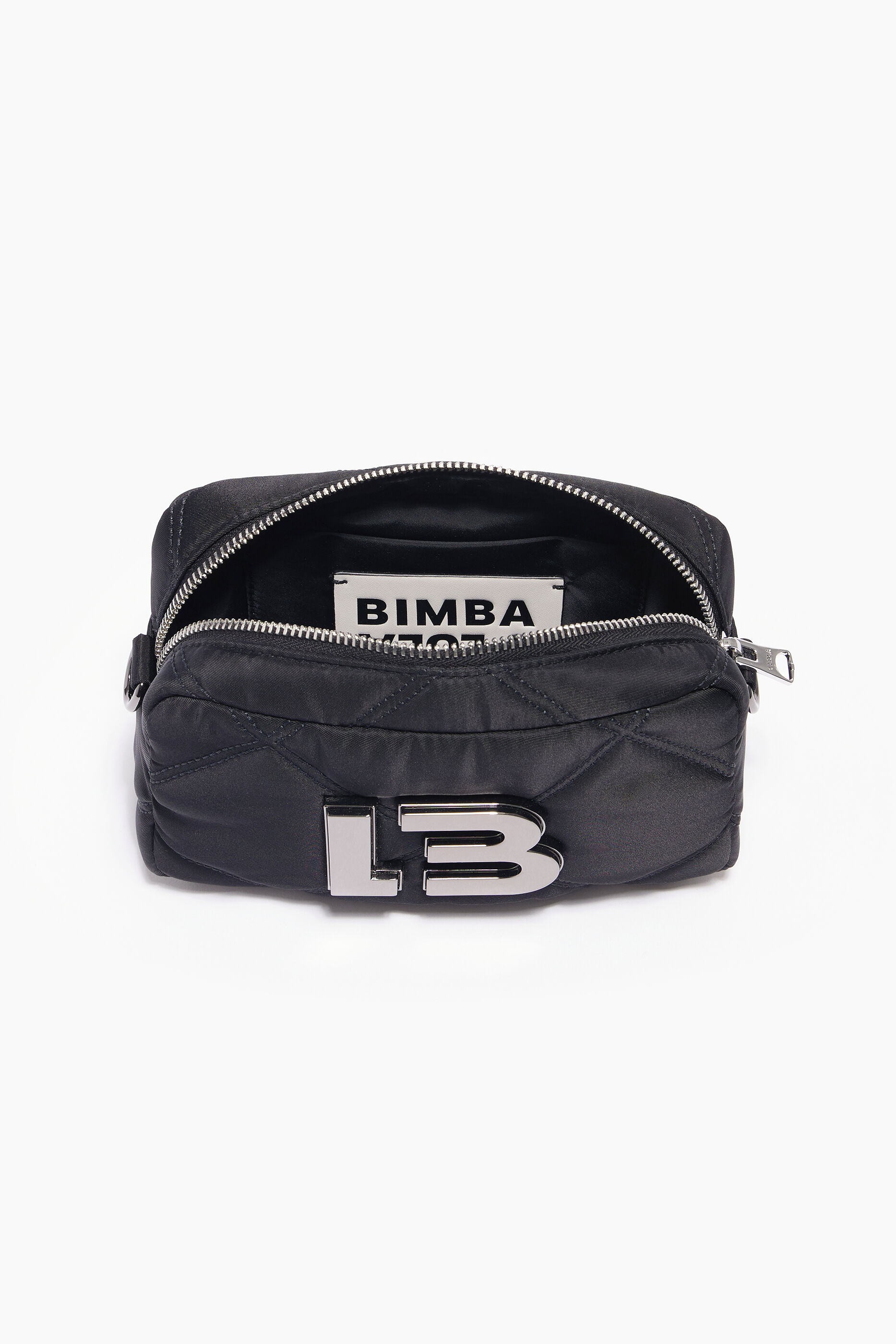 Bolsa de ombro acolchoada tamanho XS em nylon preto