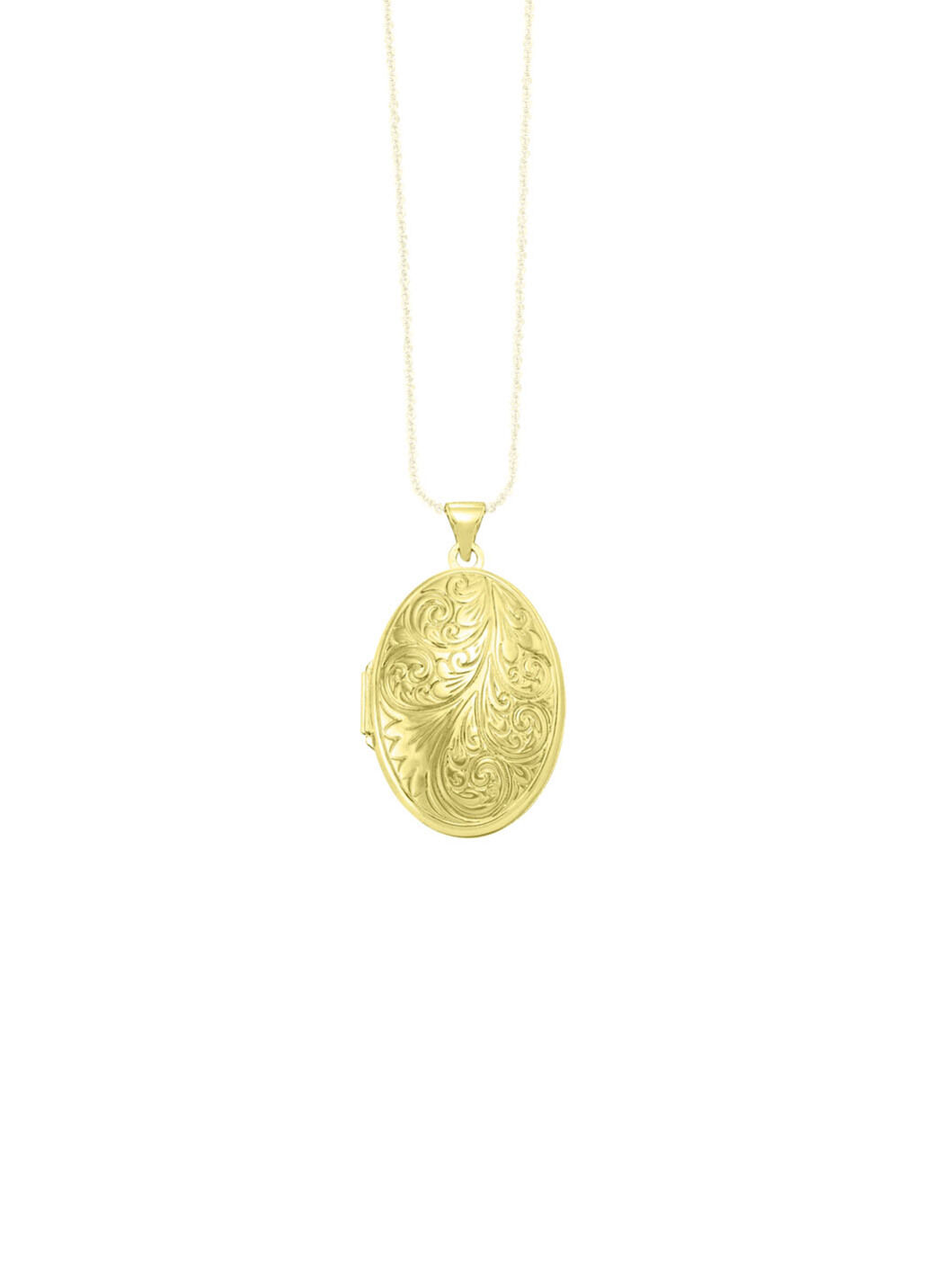 Elegantes, vergoldetes Medaillon aus Silber 925/- fein
