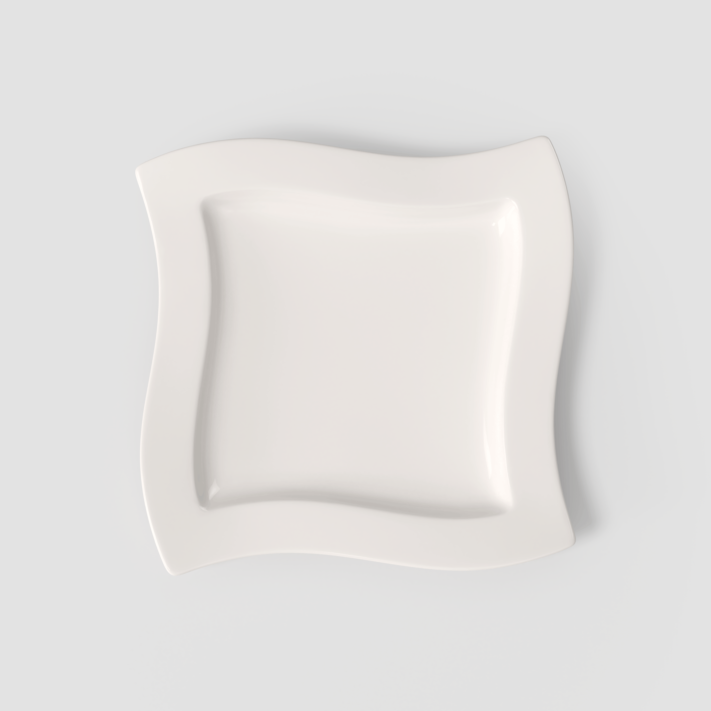 NewWave Dinner plate White, 10.7'' x 10.7'', Premium Porcelain