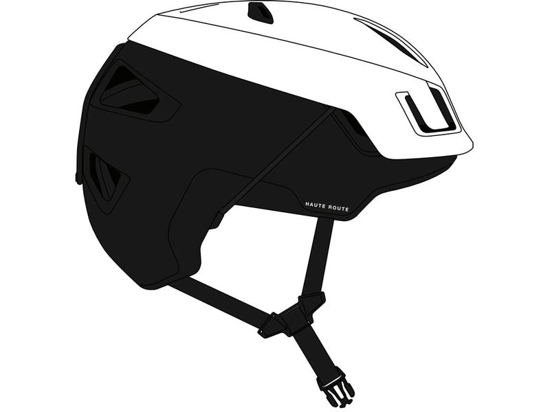 MAMMUT Helm Haute Route Schwarz/Weiss, M Superleichter Skihelm