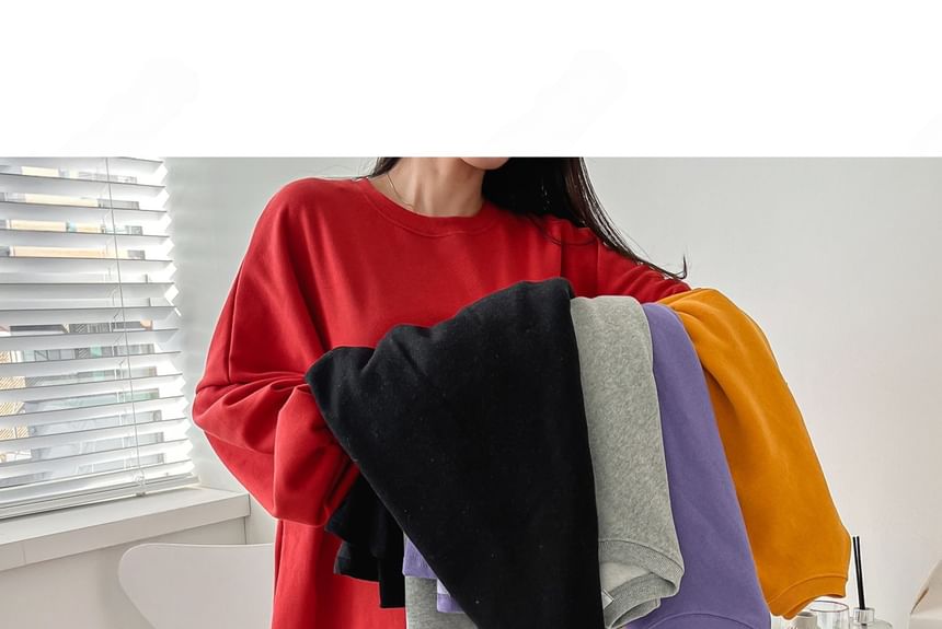 Chubby Girl - Sweatshirt met pofmouwen en losse pasvorm