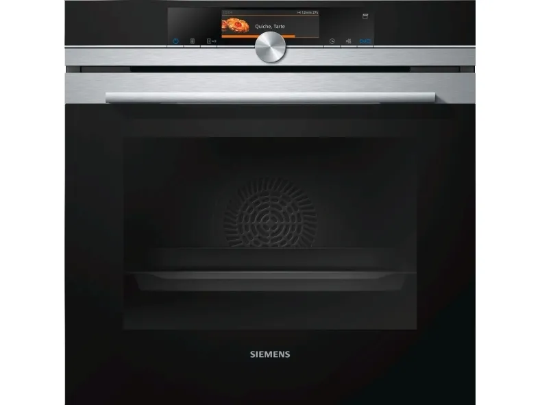 Siemens iQ700 HS658GXS1 - Ovn - med dampfunktion - til indbygning - niche - bredde: 56 cm - dybde: 55 cm - højde: 58.5 cm - med selv-rengøring - Klasse A  - rustfrit stål