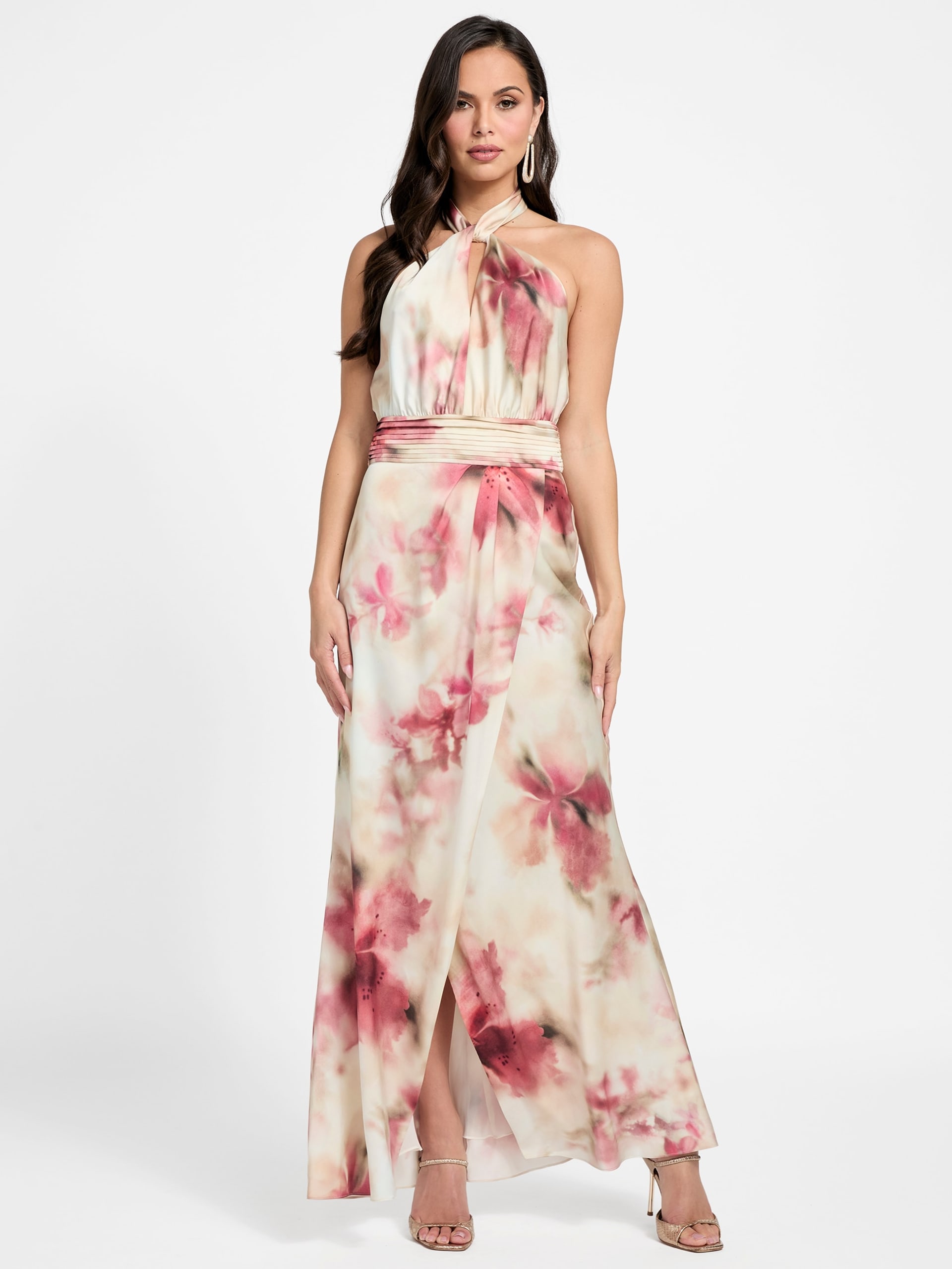 Vestido longo estampado Bianca