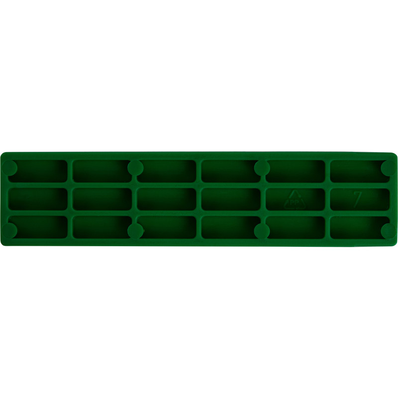 Kunststof rasterblokje 24x5mm Groen