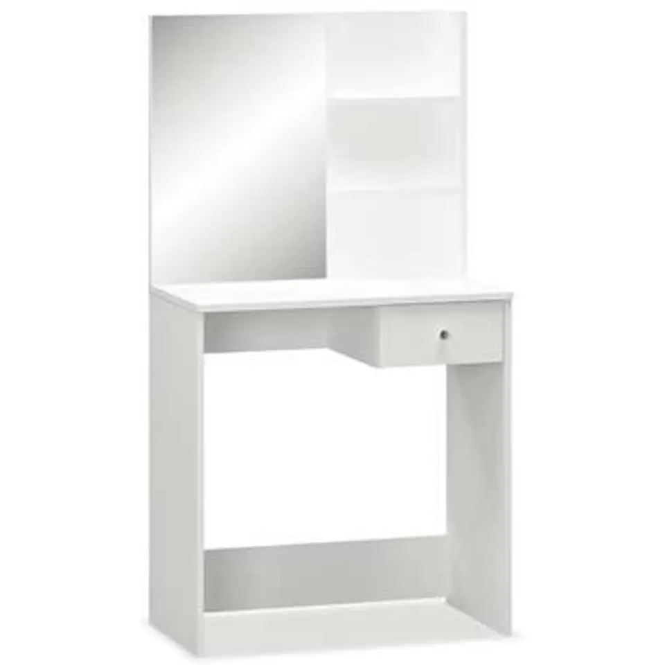 vidaXL - Kaptafel - Wit - Bewerkt hout