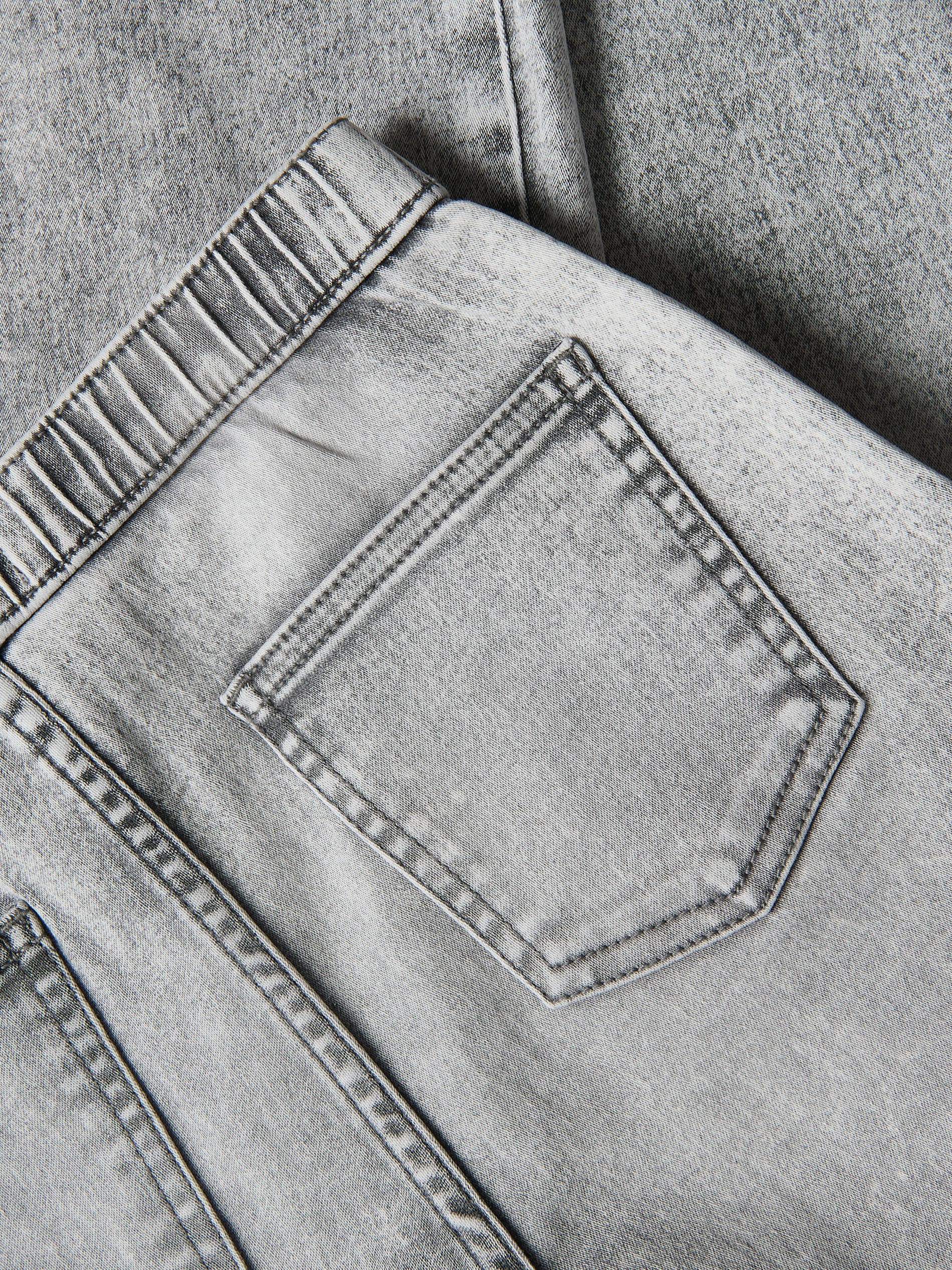 Elastische Wide-Leg-Jeans