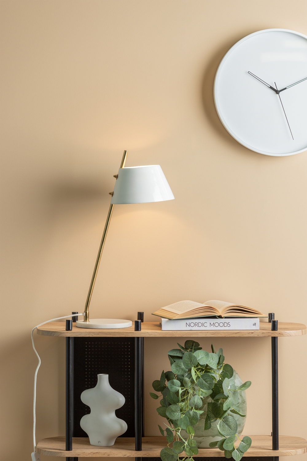 Table lamp Savvy enamel white