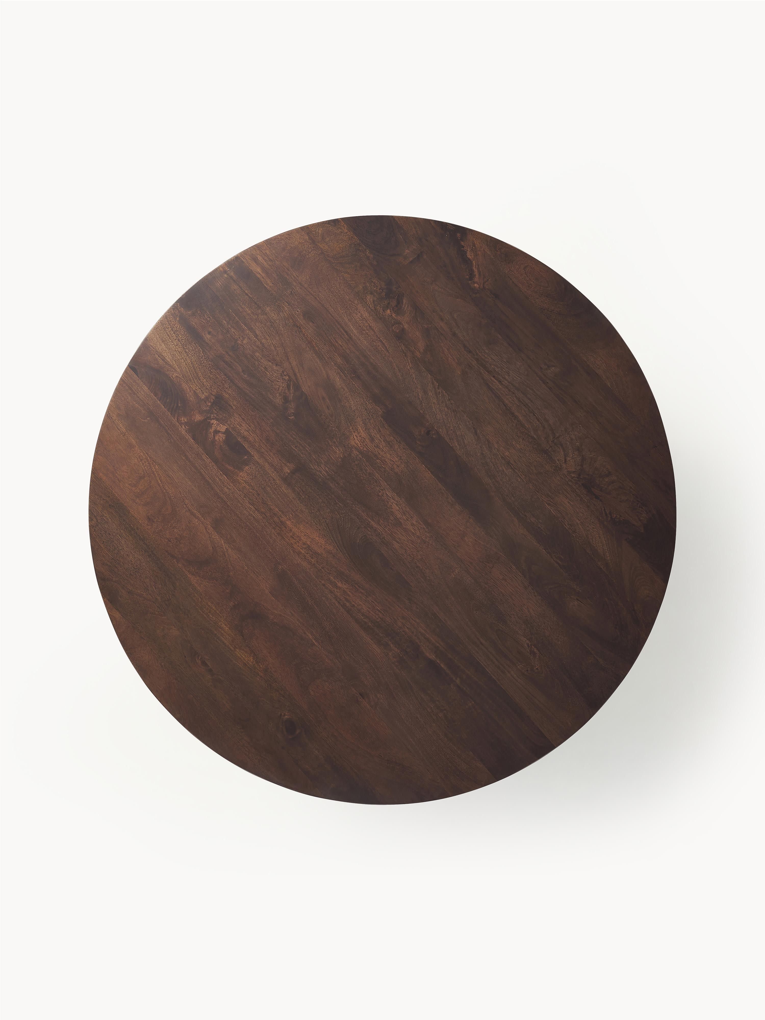 Ronde eettafel Luca van mangohout, in verschillende formaten