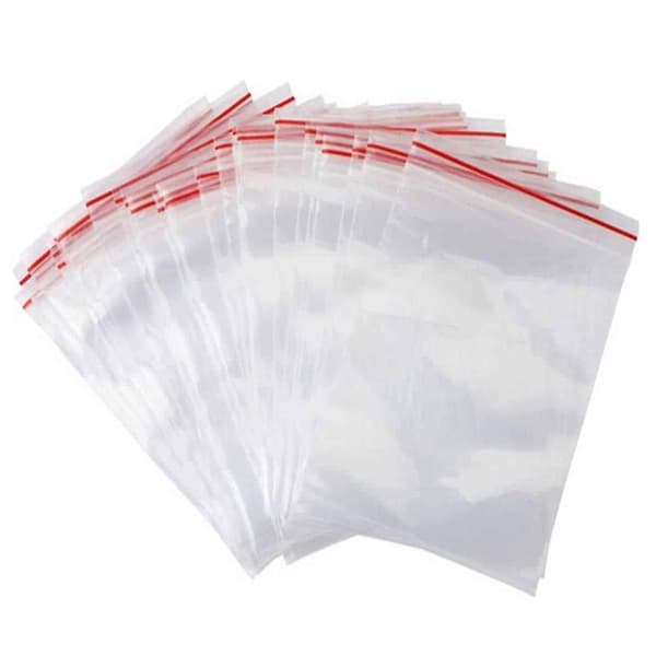 100-pack 8x12cm glidelåsposer med glidelås med glidelås glidelås