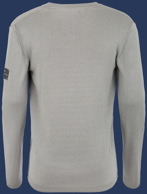 Herren Pullover 001 KoNitA, Silvergrey