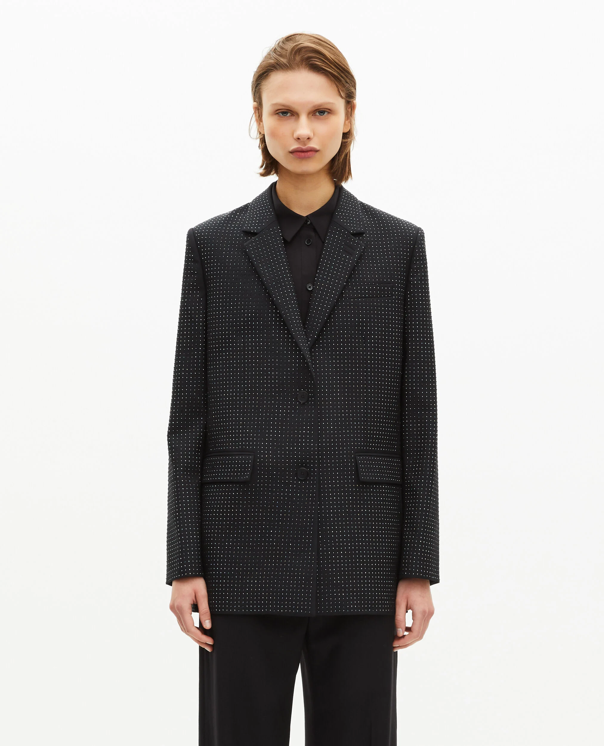 Veste à strass noire