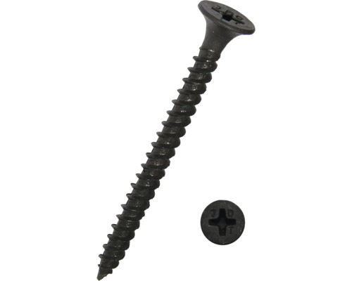 Gipsplaatschroef, gipsplaatschroef, fijne draad met kruiskop, 4,2 x 65 mm, gefosfateerd, 100 stuks
