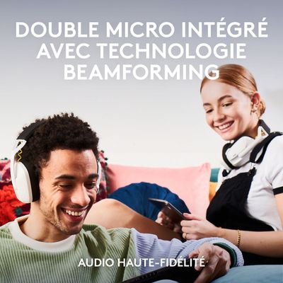 Logitech G435 SE +G305 SE - pack gaming casque + souris Lightspeed sans fil - blanc et noir