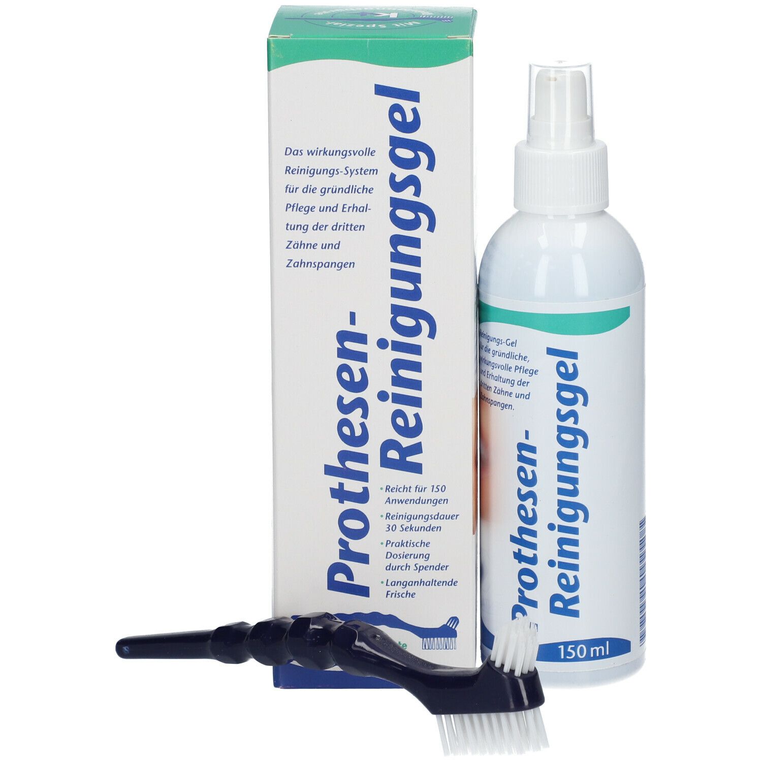KK Prothesen-Reinigungsgel mit Bürste