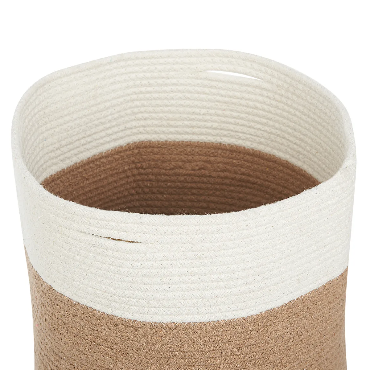 BELIANI Lot de paniers ARDESEN - Beige et Blanc
