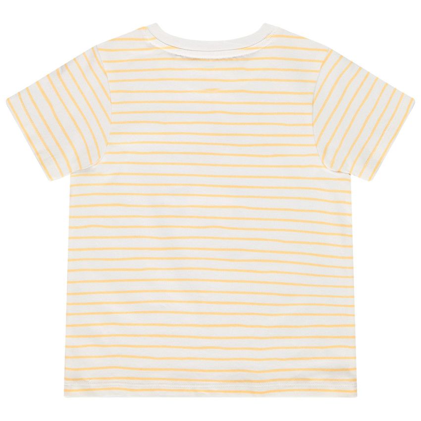 T-shirt rayé Mickey (Disney) pour bébé garçon - Ecru