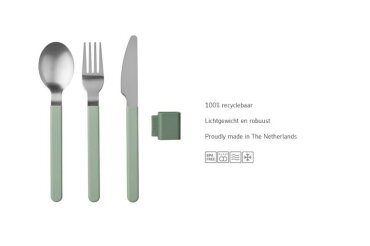Bestekset Silueta 3-delig - Nordic white