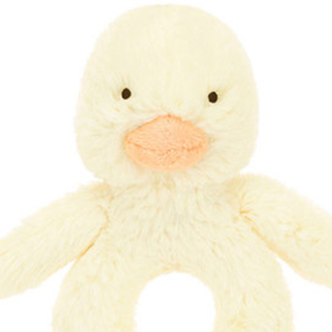 Jellycat rammelaar bashful eendje - 18 cm