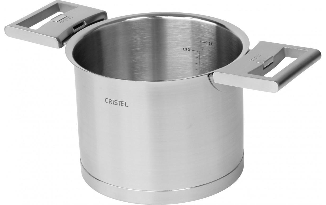 Kochtopf Strate 14 cm<br>Hohe Edelstahl-Kasserolle mit Skalierung