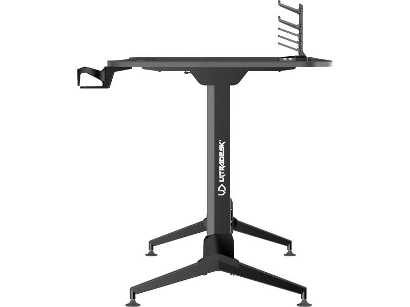 Ultradesk Gaming Tisch Grand Schwarz Stabiler Gaming-Tisch für bis zu vier Monitoren
