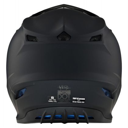 Casque cross TroyLee design SE4 POLYACRYLITE MONO 2024 - Noir