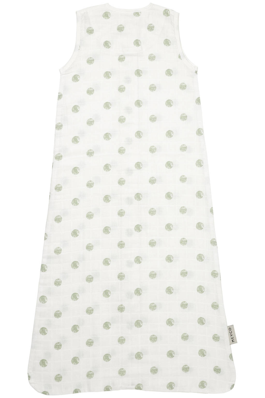 hydrofiel baby zomerslaapzak Dots soft green