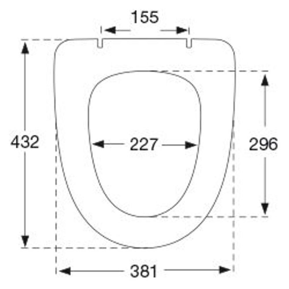 TOALETTSETE PRESSALIT SIGN/SPIRA S1122 MYKT SETE HVIT