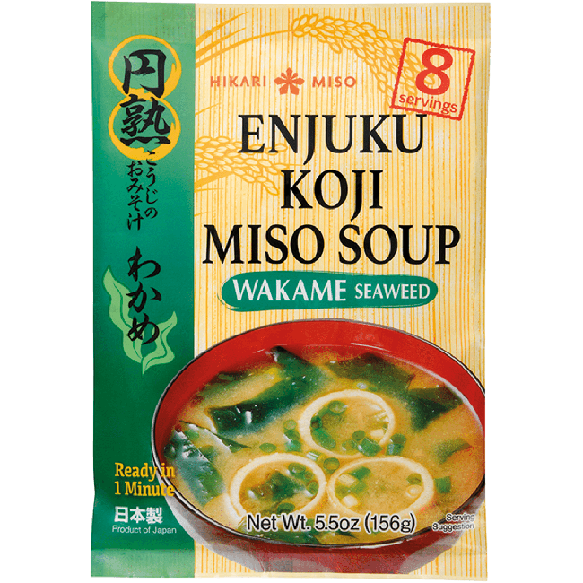 Hikari Miso Kant en Klare Miso Soep Wakame Zeewier 8st 156g