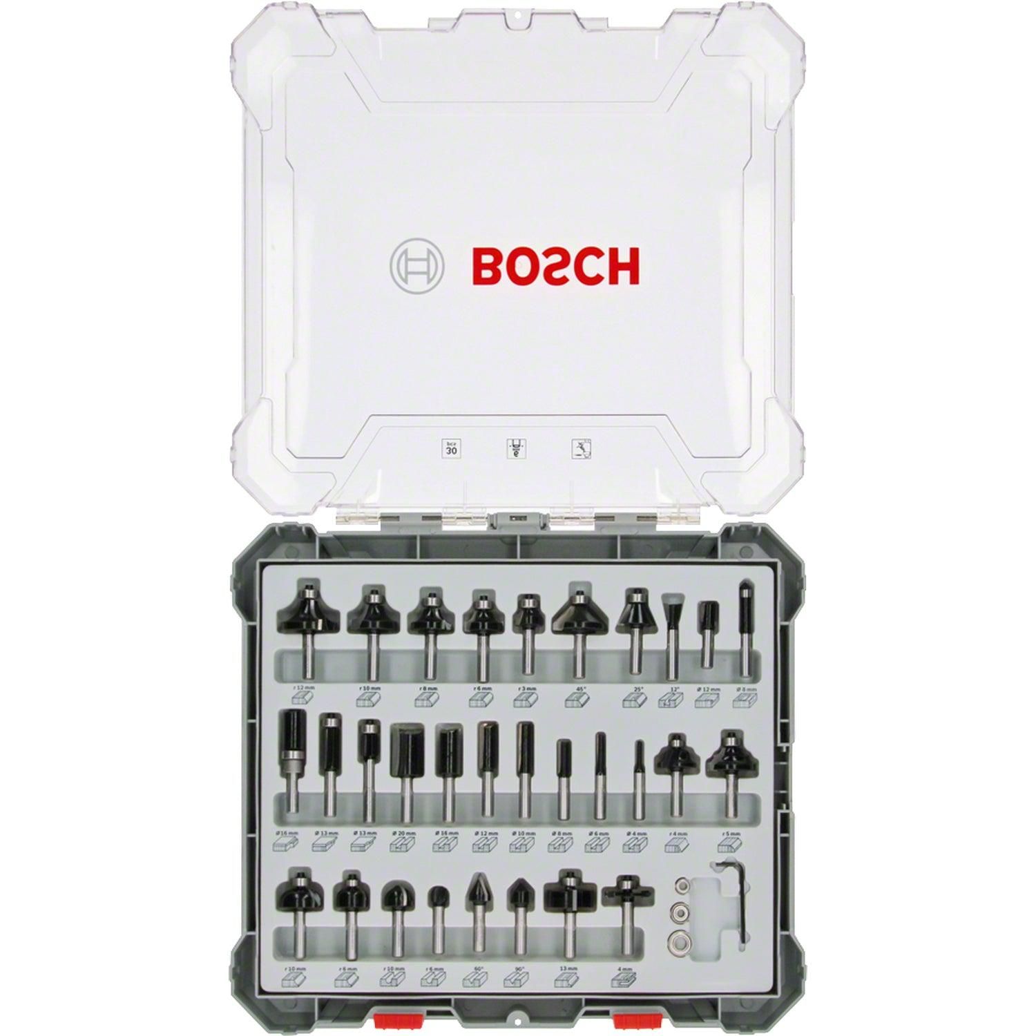 Bosch Professional 30-delige Frezenset met 6mm schacht - 2607017474