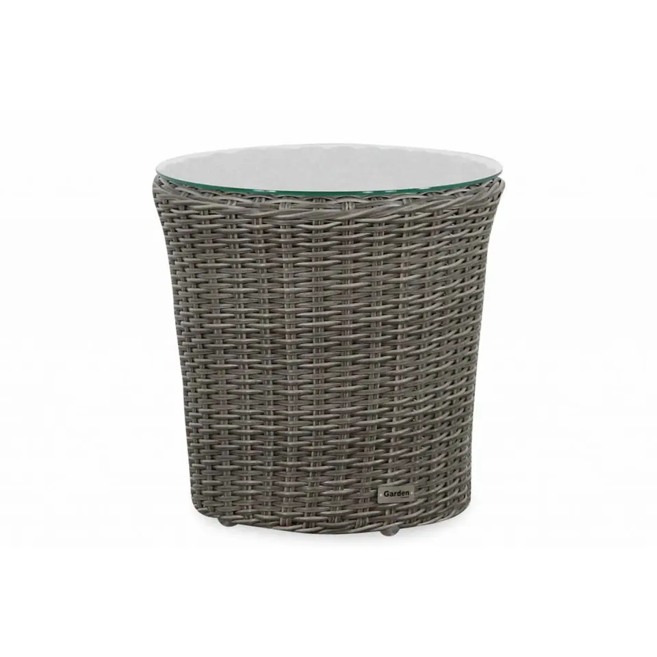 Bistroset 2 personen Wicker Grijs Garden Collections Dover
