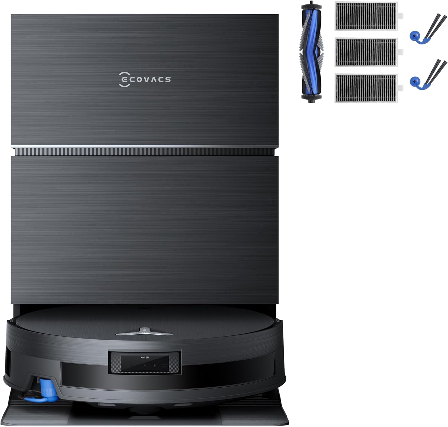 ECOVACS Deebot X11 Pro Omni Staubsaugerroboter Set, mit Blast und Leistung 19500 Pa, OZMO Roller 2.0, PowerBoost Ultra-Schnell, max. Aufstieg von 4 cm, ZeroTangle 3.0, TruEdge 3.0, Station Omni