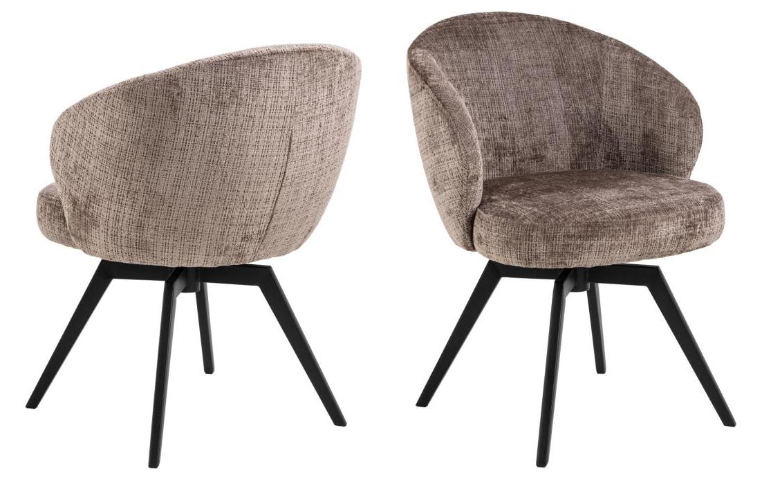 Stuhl Darlene 1 Stück, Braun<br>Eleganter Esszimmerstuhl mit bequemem Sitz