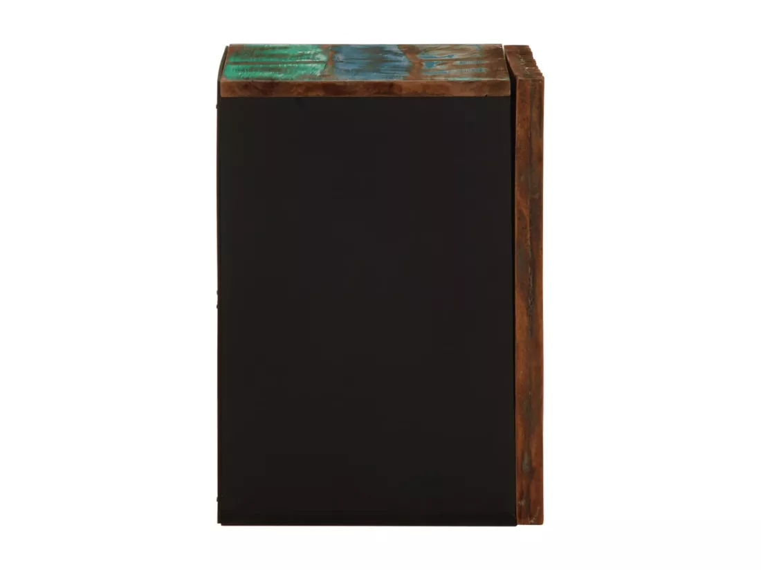 Armoire murale de salle de bain 38x34x48cm bois massif d'acacia