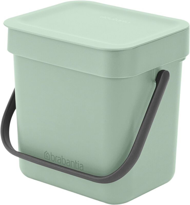 Brabantia Affaldsspand m/låg sort. kon. 3 ltr Jade green