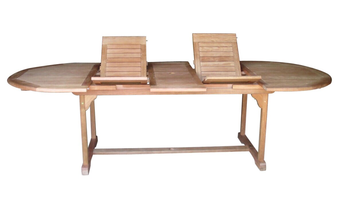 Sedex Gartentisch Liberia oval 180-260x110 cm ausziehbar natur
