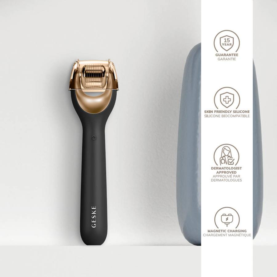GESKE MicroNeedle Face Roller 9 in 1 Gray