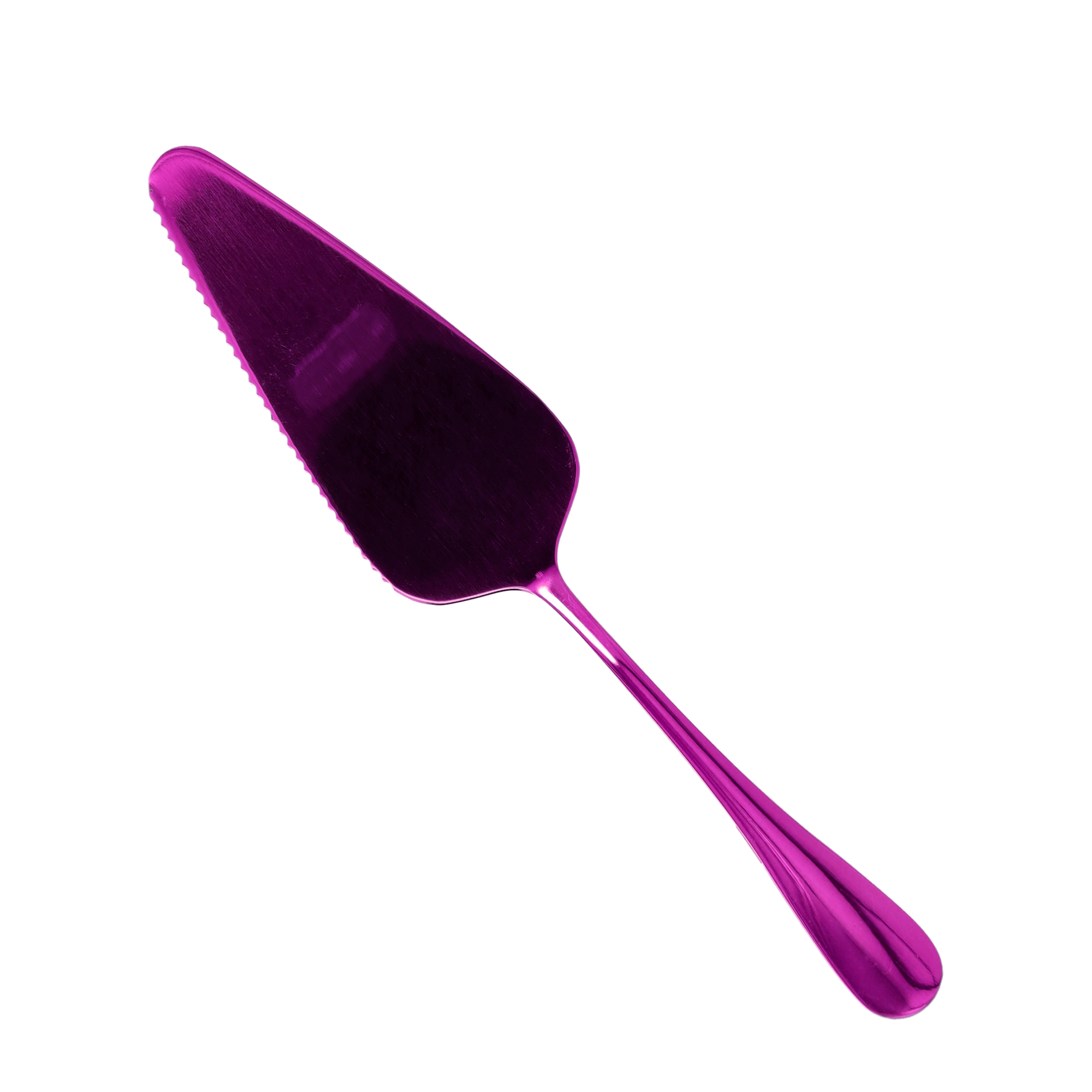 Edelstahl Torten Heber Kuchen Schaufel mit gezackter Schneide Kante - Violett
