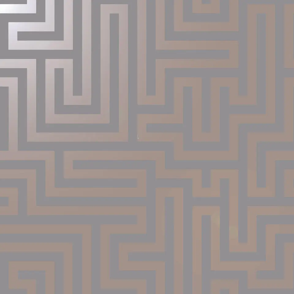 Dutch Wallcoverings - Indulgence Maze grey/rose/gold - 0,53x10,05m