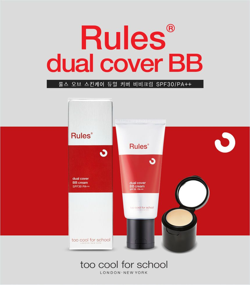 te cool voor school - Rules Dual Cover BB Cream SPF30 PA++ 50ml + Concealer 1.5g